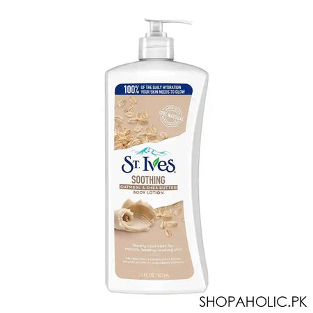 St. Ives Soothing Oatmeal & Shea Butter Body Lotion, Paraben Free, 621ml - Main Image
