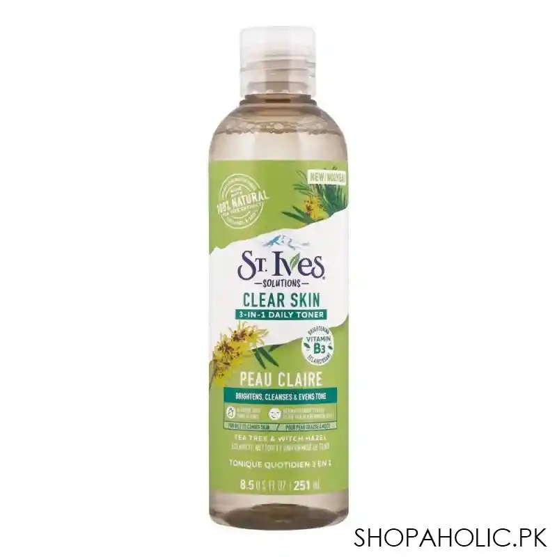 st. ives tea tree acne control toner, 251ml main image
