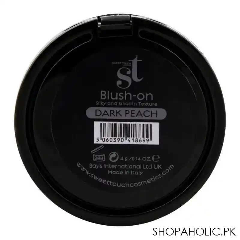 st london blush on, dark peach, silky and smooth texture image3