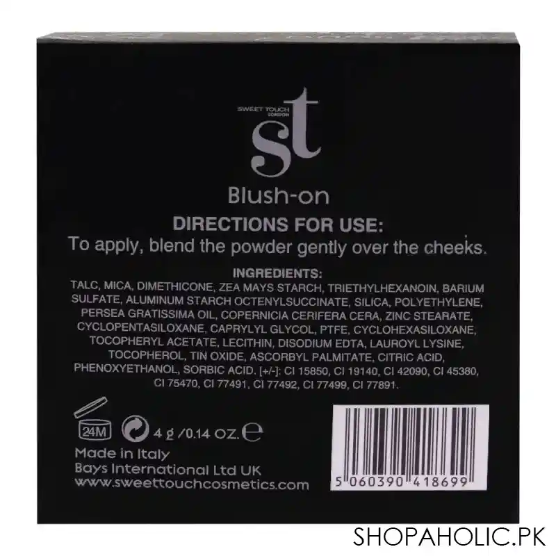 st london blush on, dark peach, silky and smooth texture image5