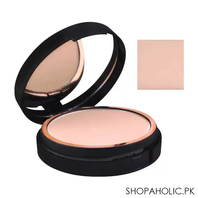 st london dual wet & dry compact powder, twin cake, 3w, paraben free, with vitamin e main image