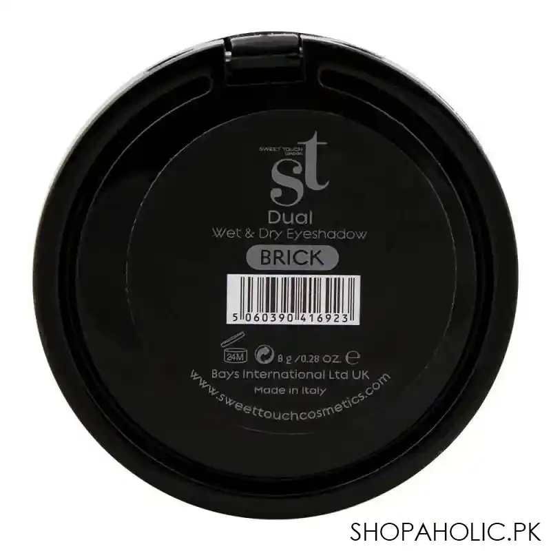 st london dual wet & dry eyeshadow, brick, silky and smooth texture image3