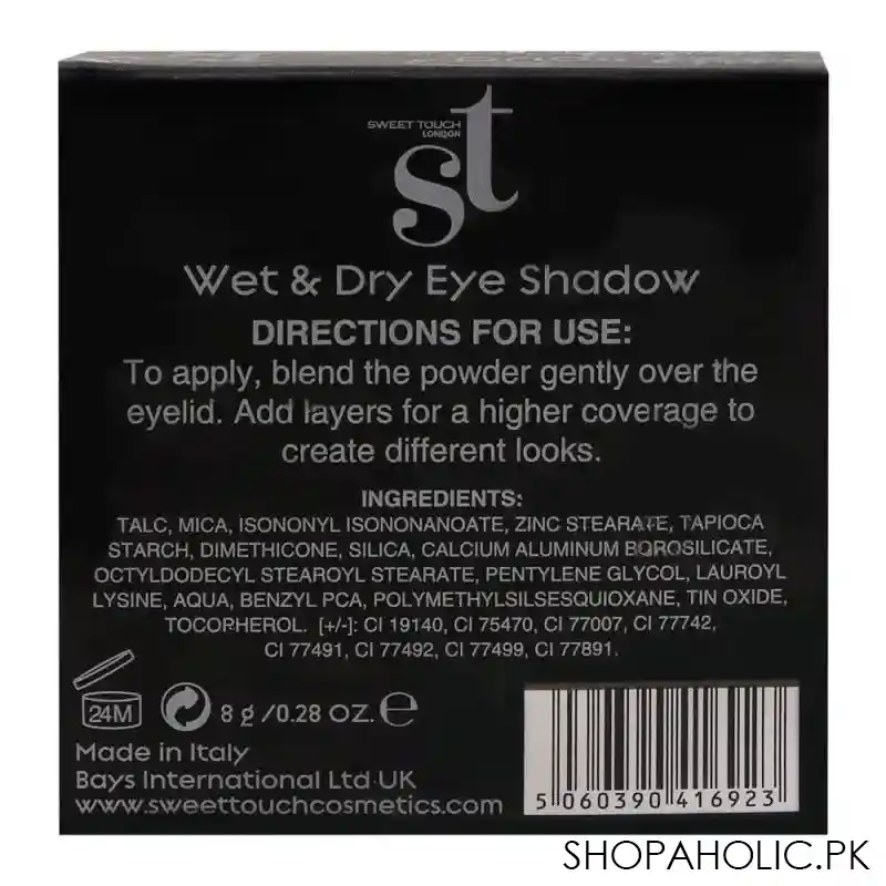 st london dual wet & dry eyeshadow, brick, silky and smooth texture image5
