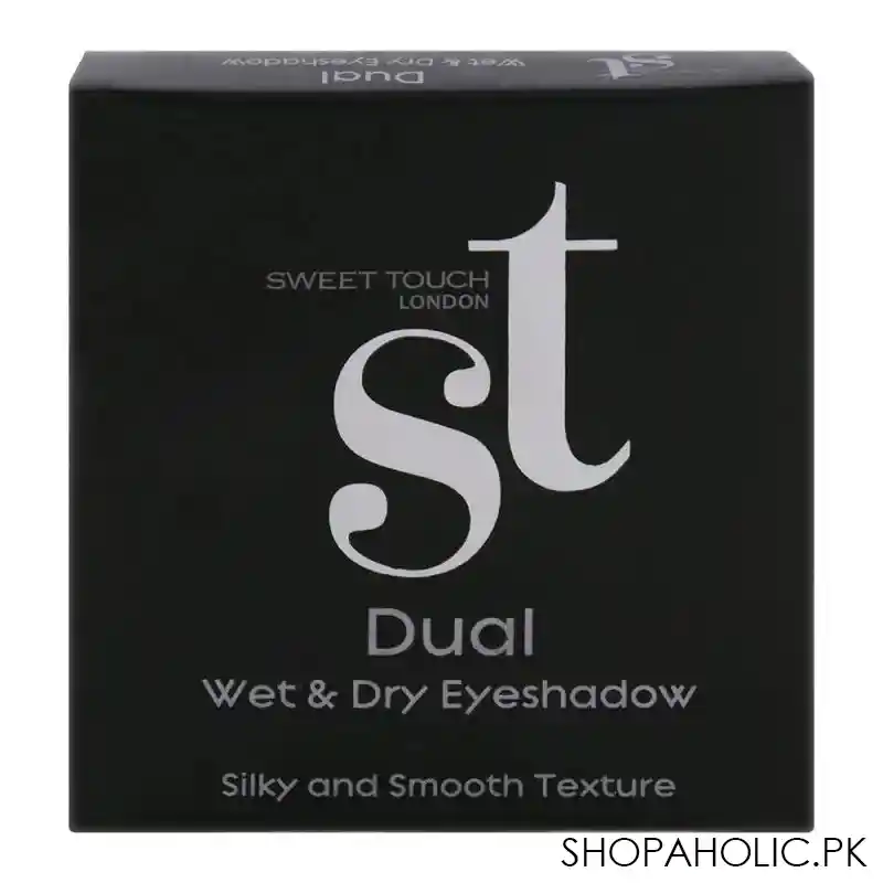 st london dual wet & dry eyeshadow, gold, silky and smooth texture image4