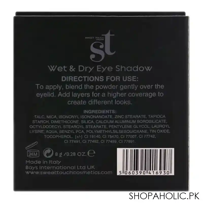 st london dual wet & dry eyeshadow, gold, silky and smooth texture image5