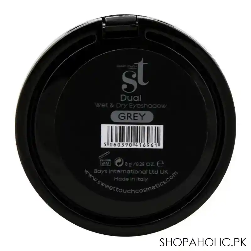 st london dual wet & dry eyeshadow, grey, silky and smooth texture image3