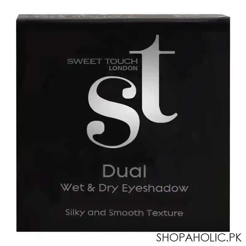 st london dual wet & dry eyeshadow, grey, silky and smooth texture image4