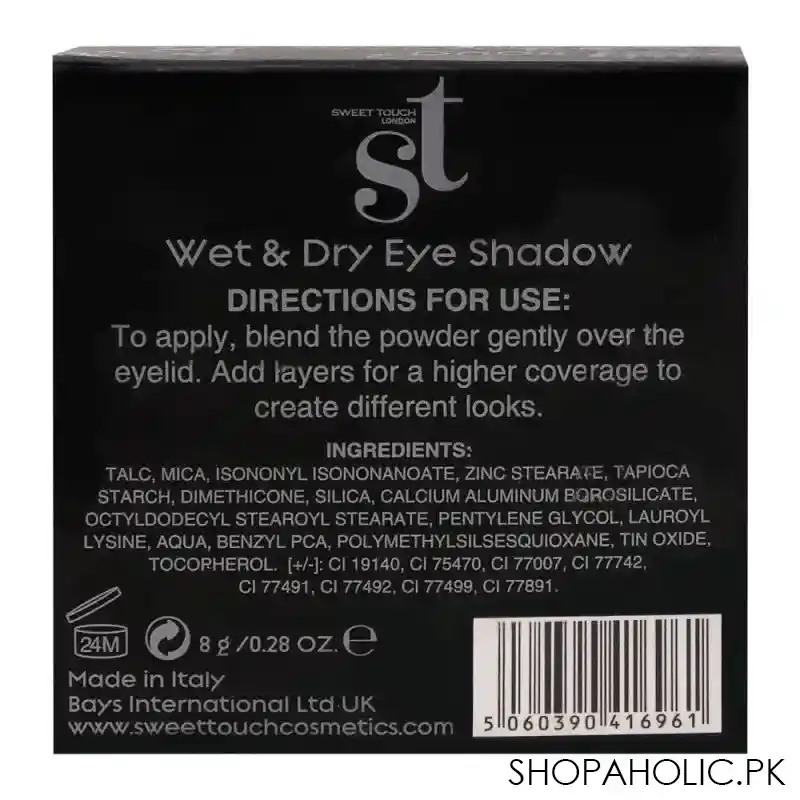 st london dual wet & dry eyeshadow, grey, silky and smooth texture image5