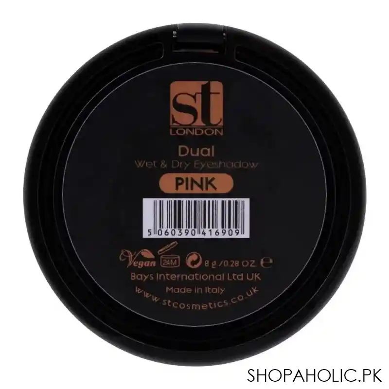 st london dual wet & dry eyeshadow, pink, silky and smooth texture image3
