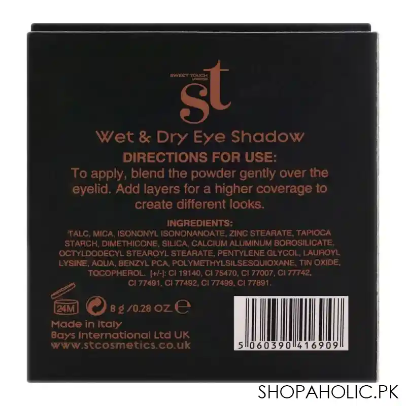 st london dual wet & dry eyeshadow, pink, silky and smooth texture image5