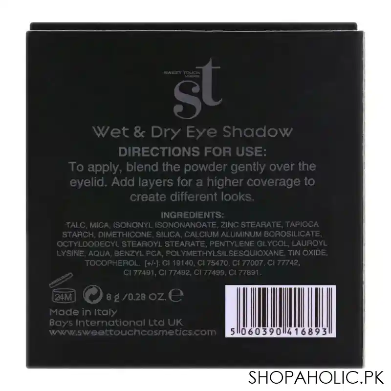 st london dual wet & dry eyeshadow, rust, silky and smooth texture image5
