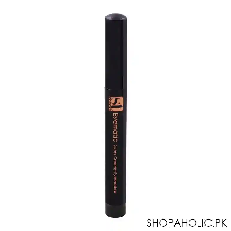 st london eyematic 24hrs creamy eyeshadow, matte olive image2
