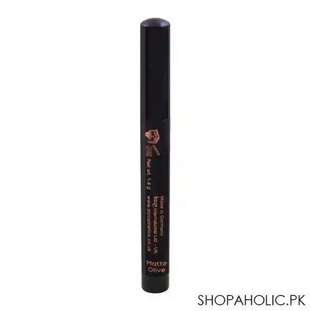st london eyematic 24hrs creamy eyeshadow, matte olive image3