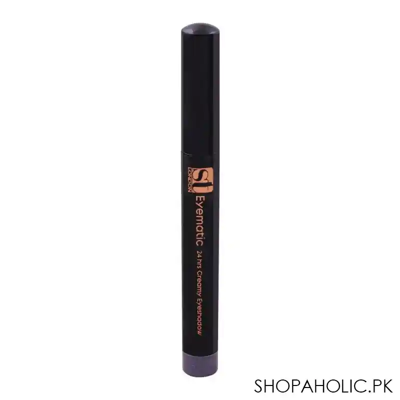 st london eyematic 24hrs creamy eyeshadow, silver grey image2