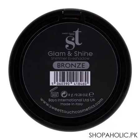 st london glam & shine shimmer eyeshadow, bronze, paraben free & long lasting image3
