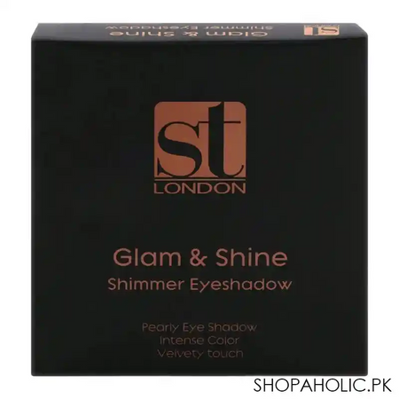 st london glam & shine shimmer eyeshadow, fizz, velvety touch image4