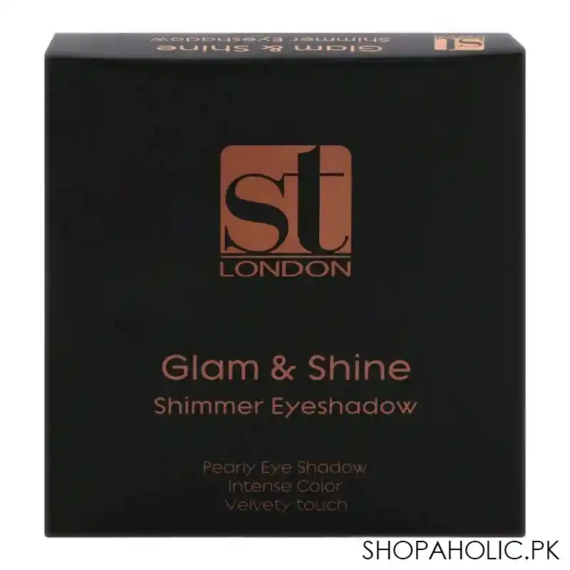st london glam & shine shimmer eyeshadow, fizz, velvety touch image4