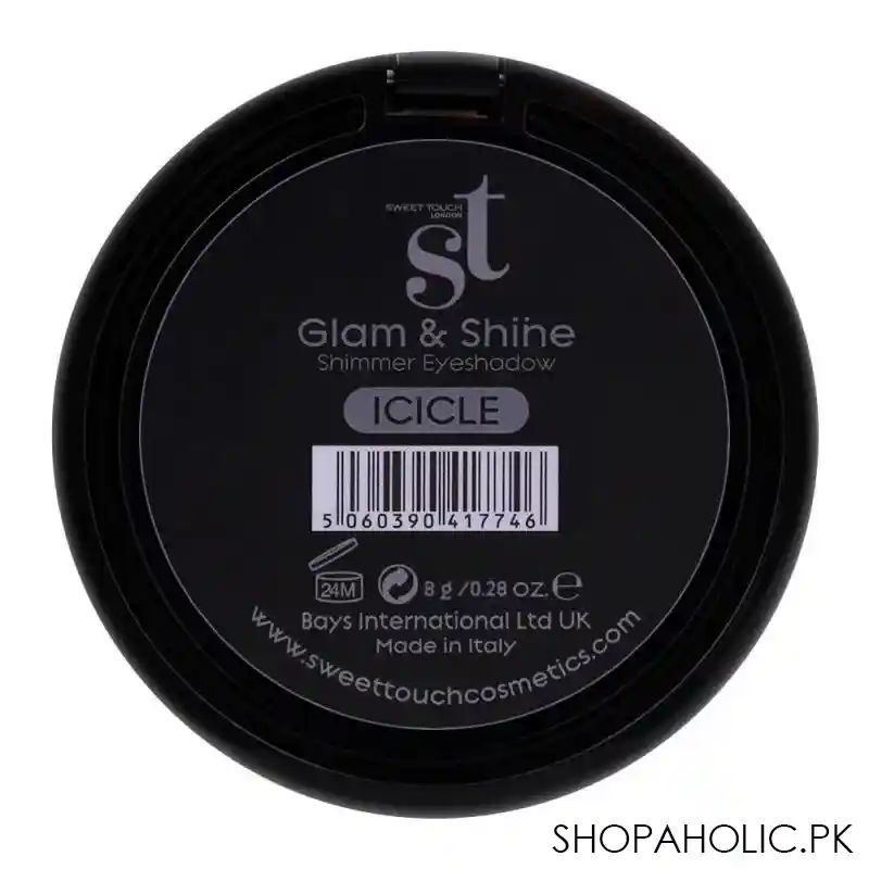 st london glam & shine shimmer eyeshadow, icicle, paraben free & long lasting image3