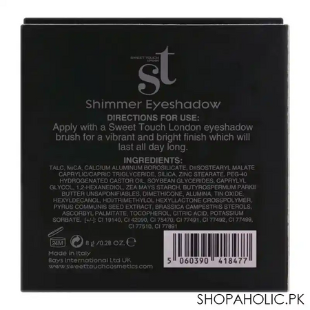 st london glam & shine shimmer eyeshadow, nude pink, paraben free & long lasting image5