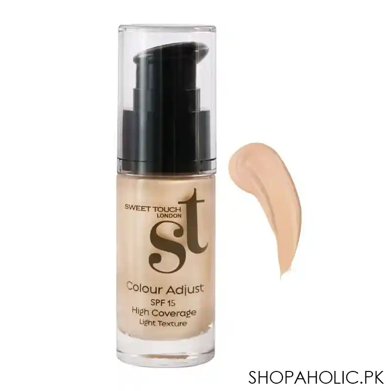 st london high coverage colour adjust foundation, hc 136, spf 15, light texture main image