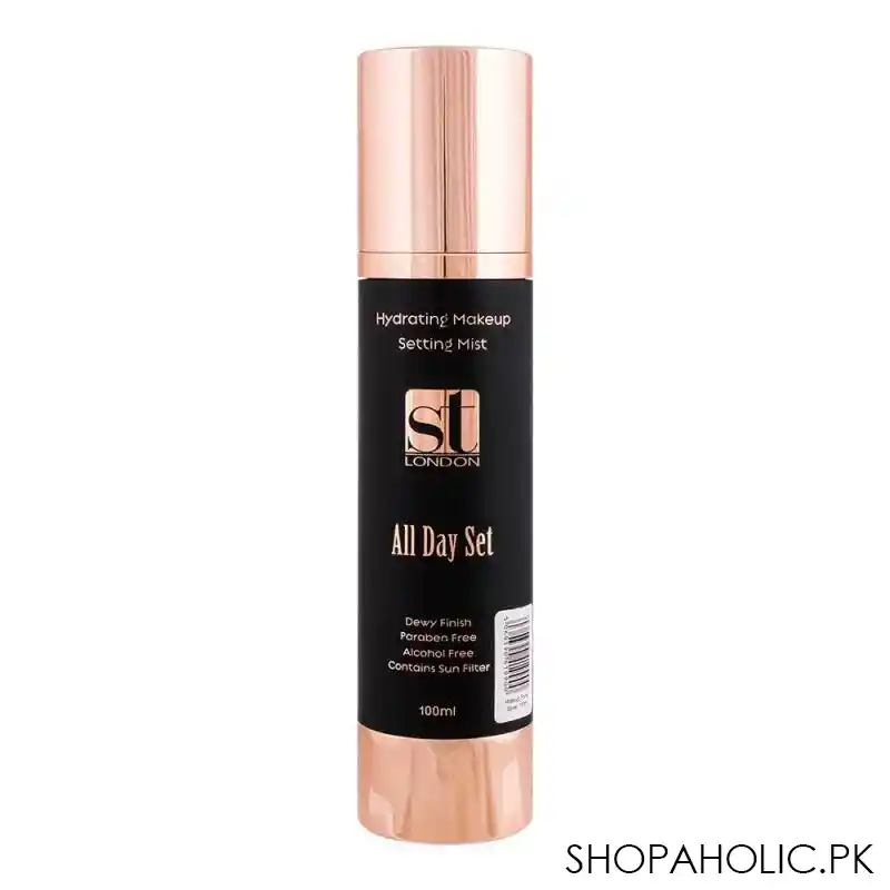 st london london all day set hydrating makeup setting mist, makeup fixing spray, 100ml main image