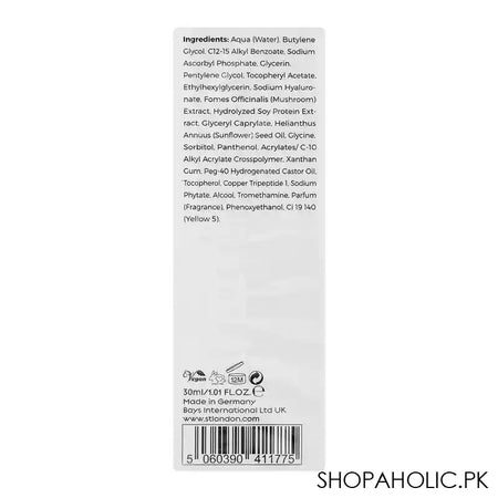 ST London Vitamin C With Hyaluronic Acid & Lifting Peptides Ultra Glow Serum, 30ml - Image 4