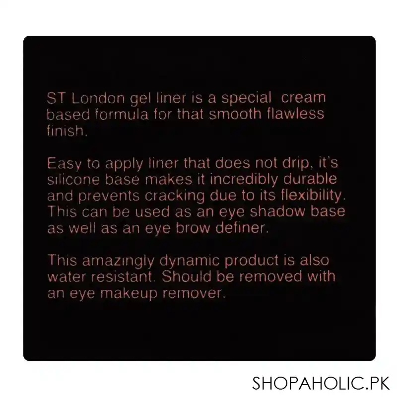 st london waterproof gel eye liner, white image4