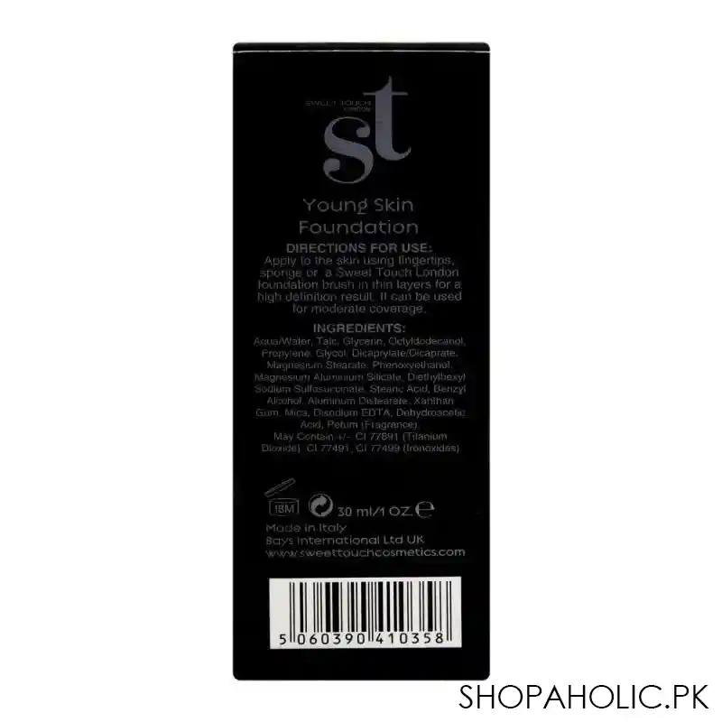 st london youthfull young skin matte foundation, spf 20, ys 05, long wear image3