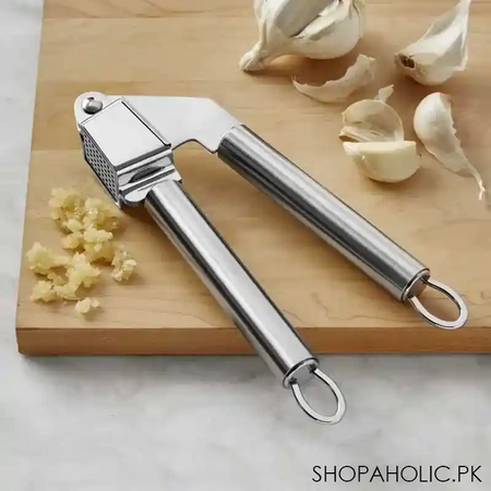stainless steel garlic press main image