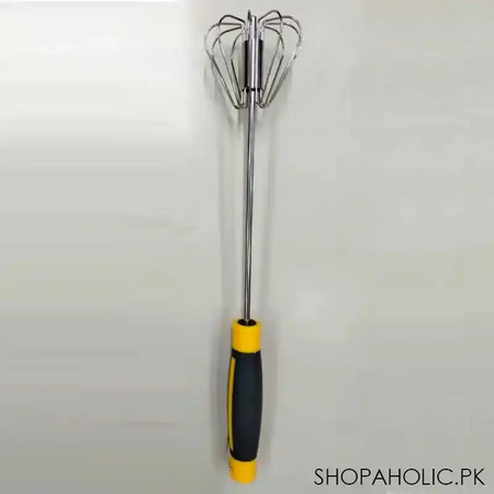 stainless steel hand push egg beater image2