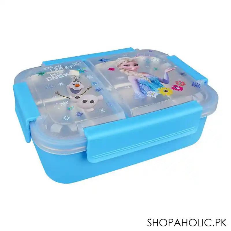 Stainless Steel Lunch Box, 2 Compartments, Sky Blue, 7.1in (H) x 4.7in (W) x 2.1in (D), 88125 - Image 6