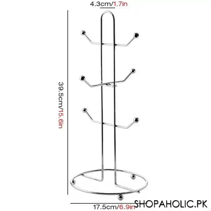 stainless steel mug hanging iron stand holder image2