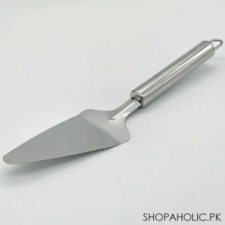 stainless steel pizza and cake lifter with side cutter image3