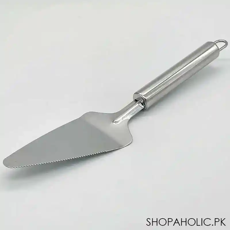 stainless steel pizza and cake lifter with side cutter image3