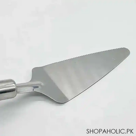 stainless steel pizza and cake lifter with side cutter image4
