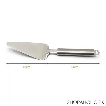 stainless steel pizza and cake lifter with side cutter image6