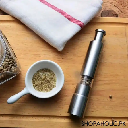 stainless steel salt and pepper mill main image