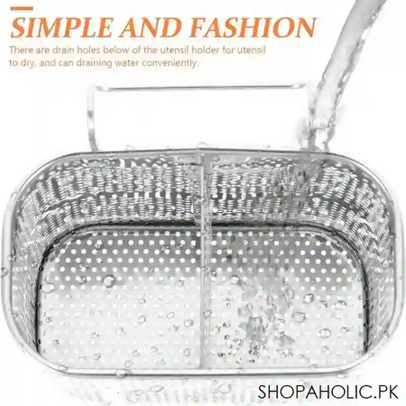 stainless steel utensil holder image5