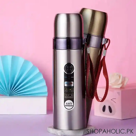 stainless steel vacuum flask hot and cold water bottle   500ml main image