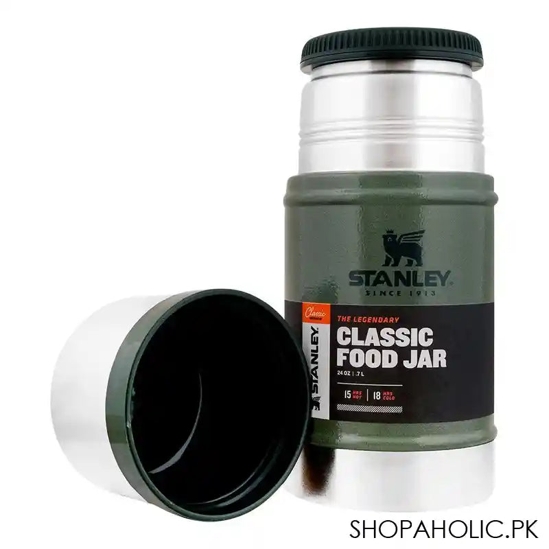 Stanley Classic Series Legendary Classic Food Jar 0.7 Litre, Hammertone Green, 10-07936-003 - Image 3