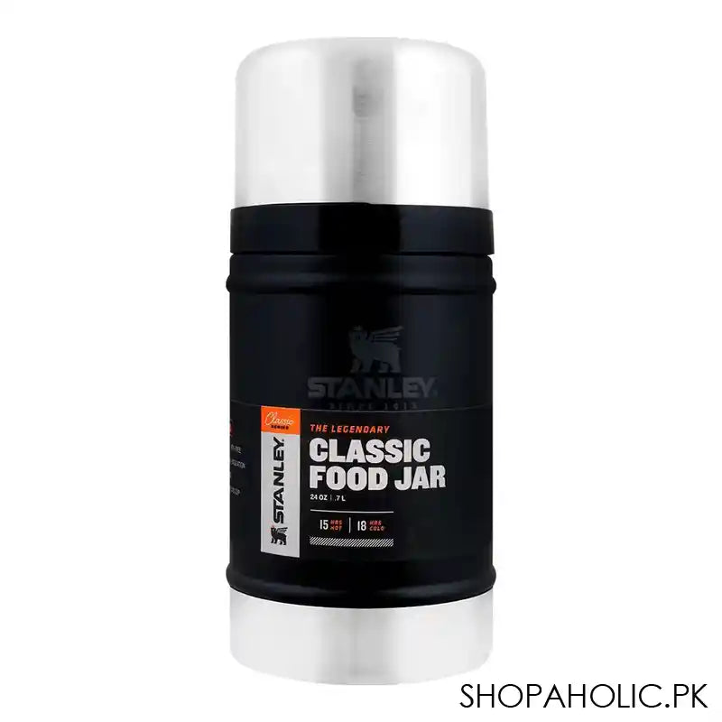 Stanley Classic Series Legendary Classic Food Jar 0.7 Litre, Matte Black Pebbles, 10-07936-004 - Main Image