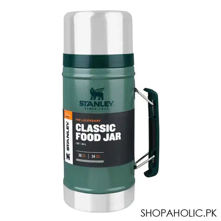Stanley Classic Series Legendary Food Jar, 24 Hours Hot/Cold, 0.94 Liter, Hammertone Green, 10-0793-003 - Main Image