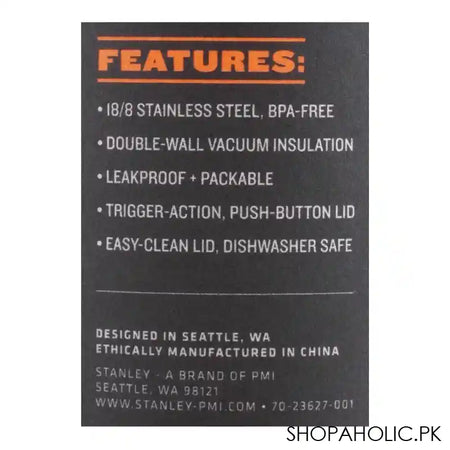 Stanley Classic Series The Trigger-Action Insulated Travel Mug, 0.35 Liter, Hammertone Green, 10-09848-006 - Image 2