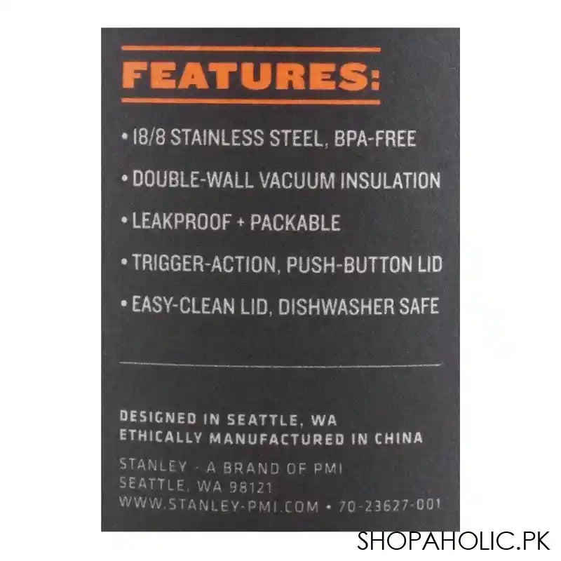 Stanley Classic Series The Trigger-Action Insulated Travel Mug, 0.35 Liter, Hammertone Green, 10-09848-006 - Image 2