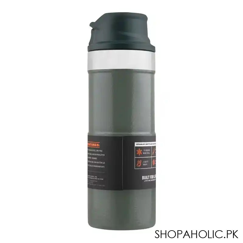 Stanley Classic Series The Trigger-Action Insulated Travel Mug, 0.35 Liter, Hammertone Green, 10-09848-006 - Image 3