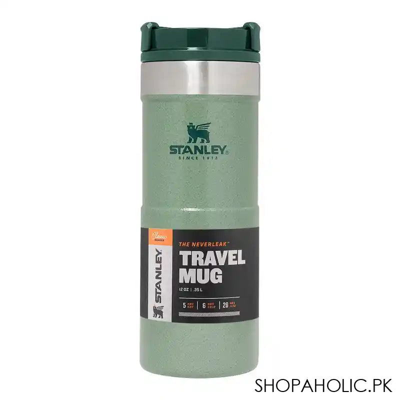 Stanley Classic Series The Trigger-Action Insulated Travel Mug, 0.35 Liter, Hammertone Green, 10-09855-006 - Main Image