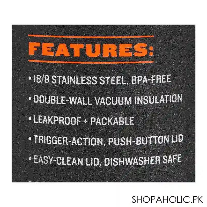 Stanley Classic Series The Trigger Action Insulated Travel Mug, 0.47 Liter, Blaze Orange, 10-06439-222 - Image 2