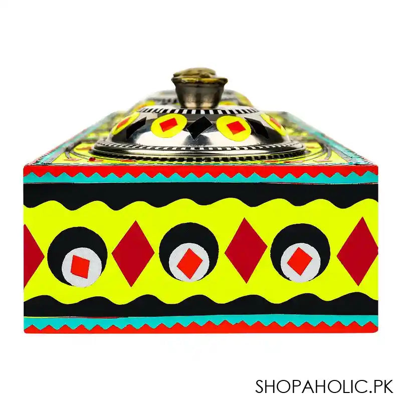 Star Shine Chamakpatti 3 Masala Boxes With Tray, Yellow - Image 2