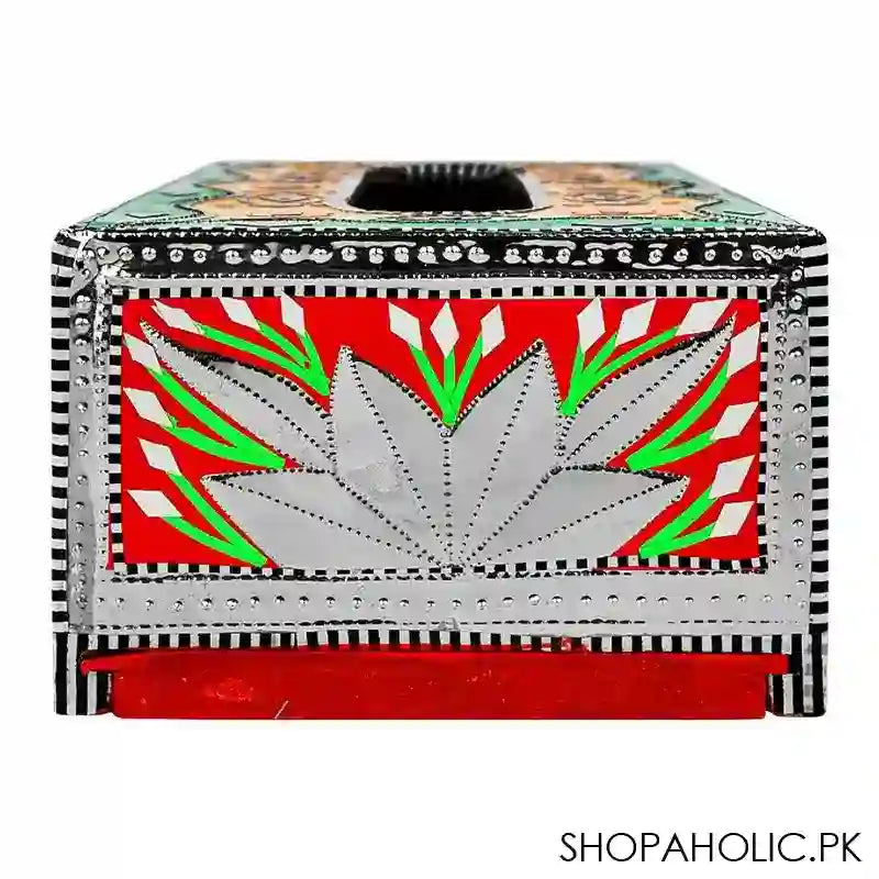 Star Shine Chamakpatti Tissue Box, Pink & Yellow - Image 2
