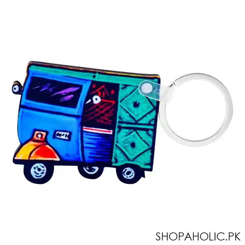 star shine  rickshaw (blue) keychain main image